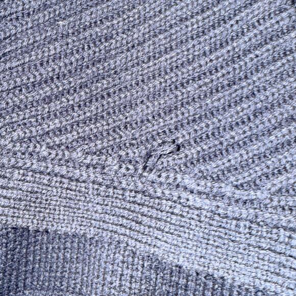 By Anthropologie Womens Andrea Sweater Cropped Size Large Full Zip Cropped Blue - Picture 3 of 9